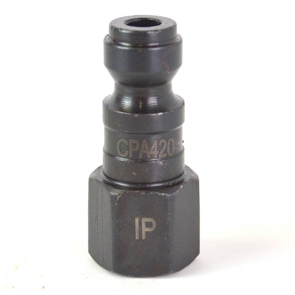 Interstate Pneumatics 1/4 Inch Automotive Steel Coupler Plug x 1/8 Inch Female NPT CPA420